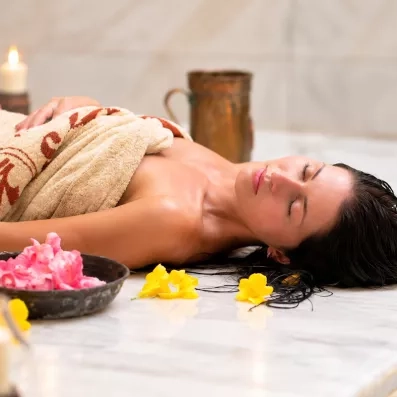Soin relaxation et hammam traditionnel au spa de l'hôtel El Karma Aqua Beach Resort à Hurghada