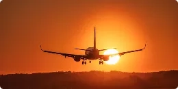 Avion à l'atterrissage