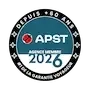 logo de l'Association Professionnelle de Solidarité du Tourisme (APST), Numéro 1 de la garantie voyageur depuis + de 60 ans