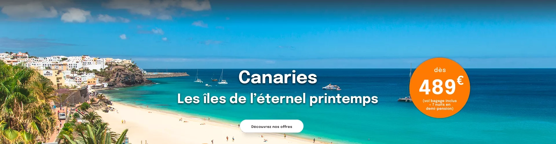 une plage aux eaux turquoise des Canaries